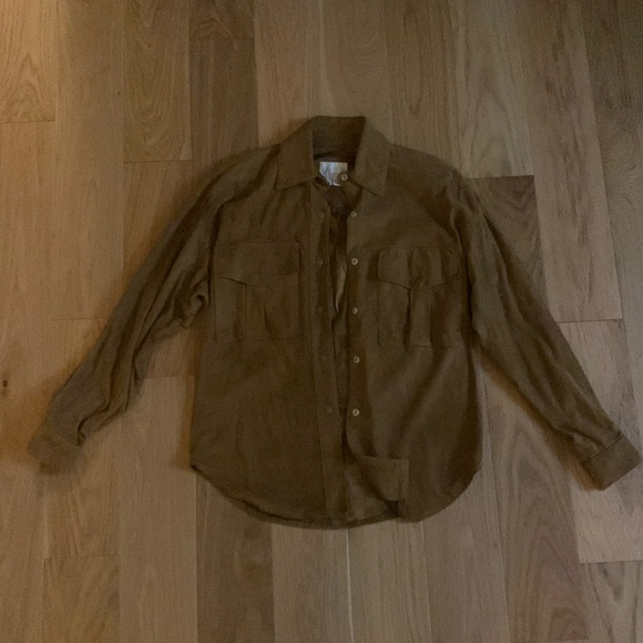 Vintage 100% suede button up - Picture 1 of 4